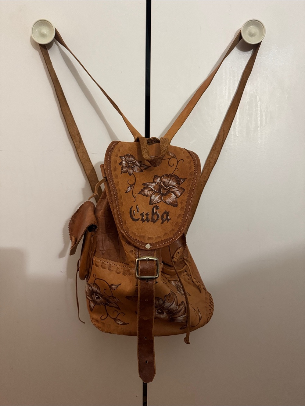 Handmade "Cuba" Genuine Leather Backpack